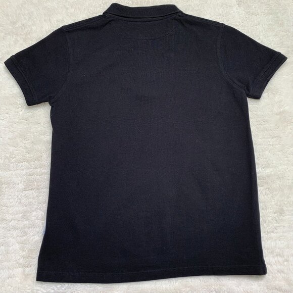 Harmont & Blaine Boy's Black Short Sleeve Cotton Polo Logo Shirt Size 12 Years - Picture 4 of 6